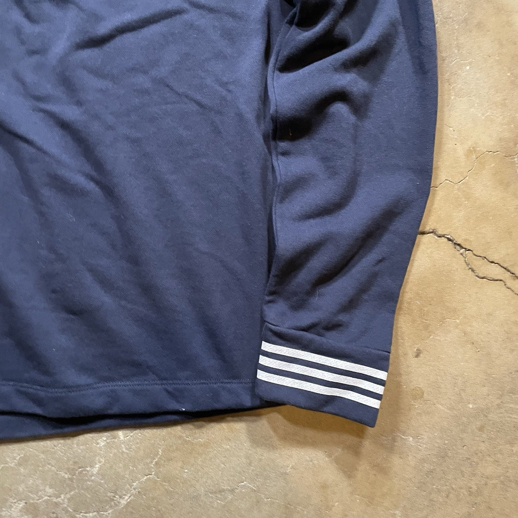 Nautica Quarter Zip Knit Sweater Men's Long Sleeve Blue M