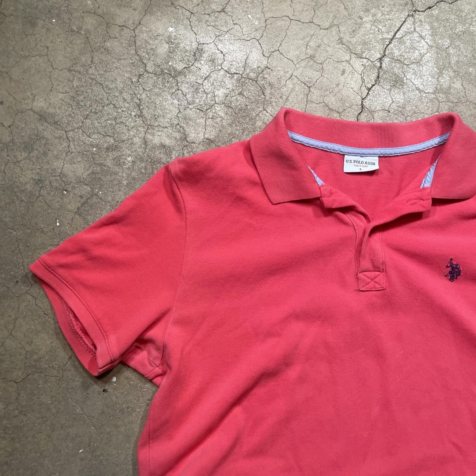 Polo Ralph Lauren Pink Short Sleeve Polo Shirt Men's Large