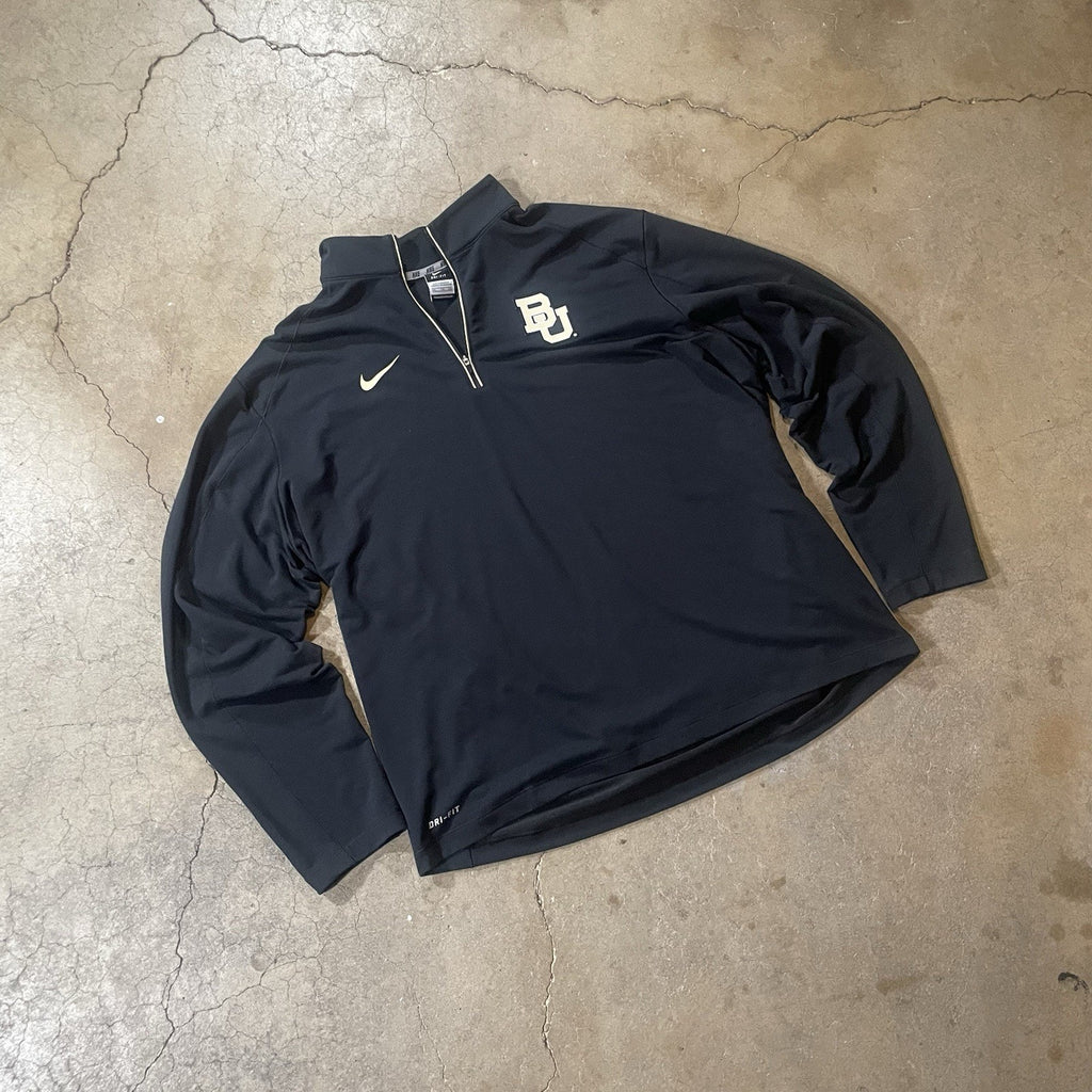 Baylor Bears Sweatshirt Men XL Black Nike Dri Fit NCAA