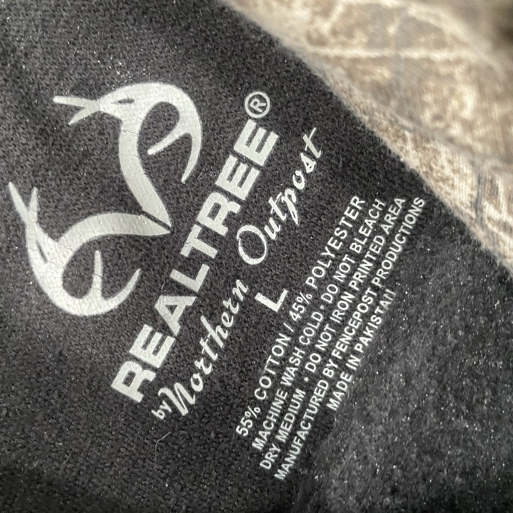 Realtree Hoodie Mens Large Black Antlers Camo American Flag Sweatshirt Hunting