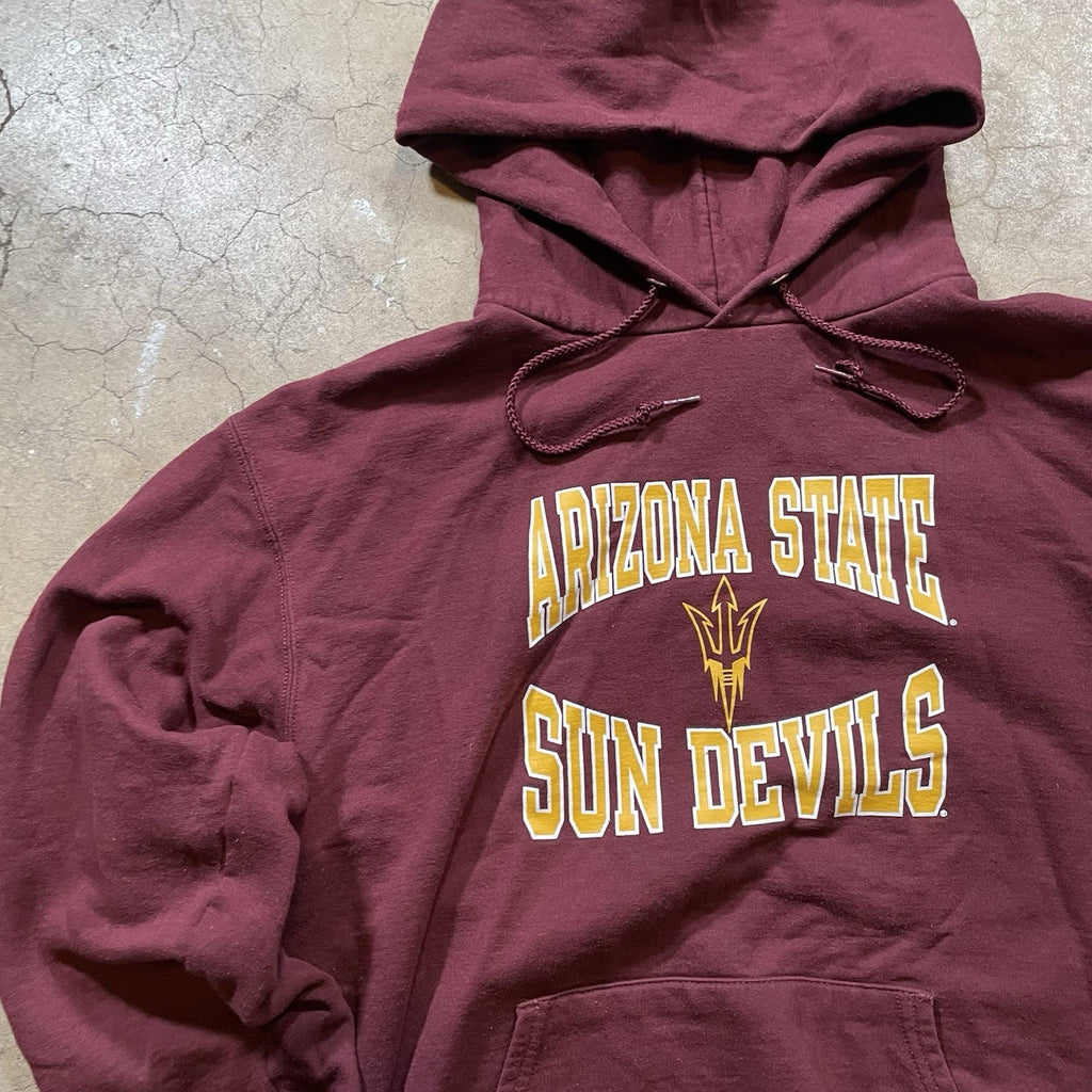 ASU Hoodie Men’s M Champion Maroon Pullover Sweatshirt