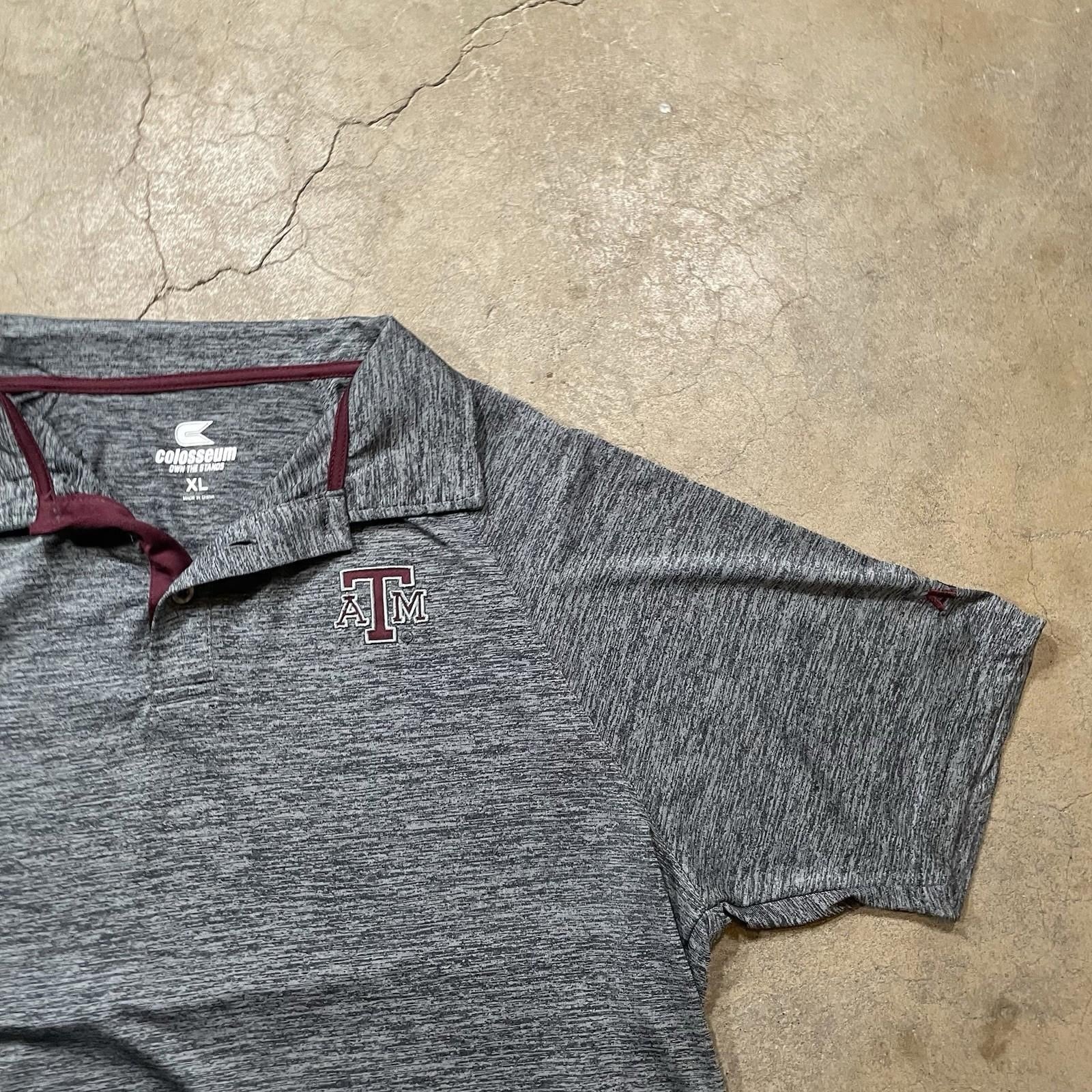 Colosseum Own The Stands Polo Texas A&M Short Sleeve