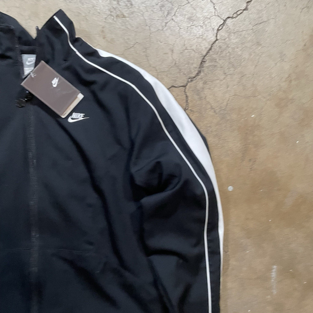 Nike Mens M Long Black Full Zip Athletic Jacket Track Jacket NWT