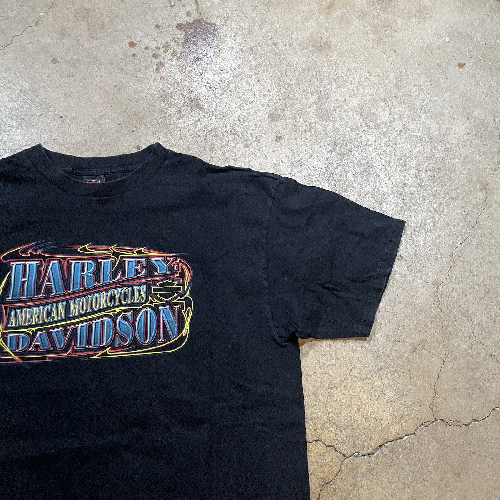 Vintage Harley Davidson Blue Springs T-Shirt 2XL Biker 2 Sided