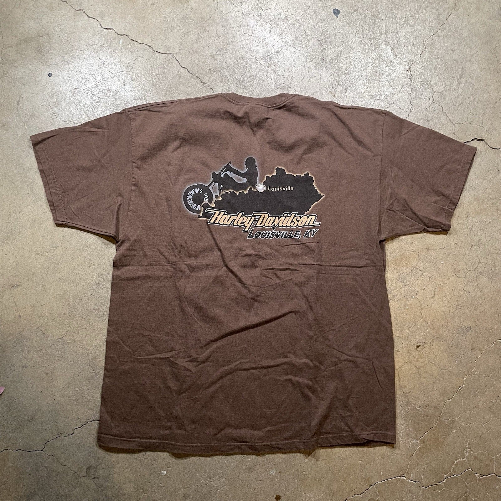 Harley Davidson T-Shirt 2XL Biker 2 Sided