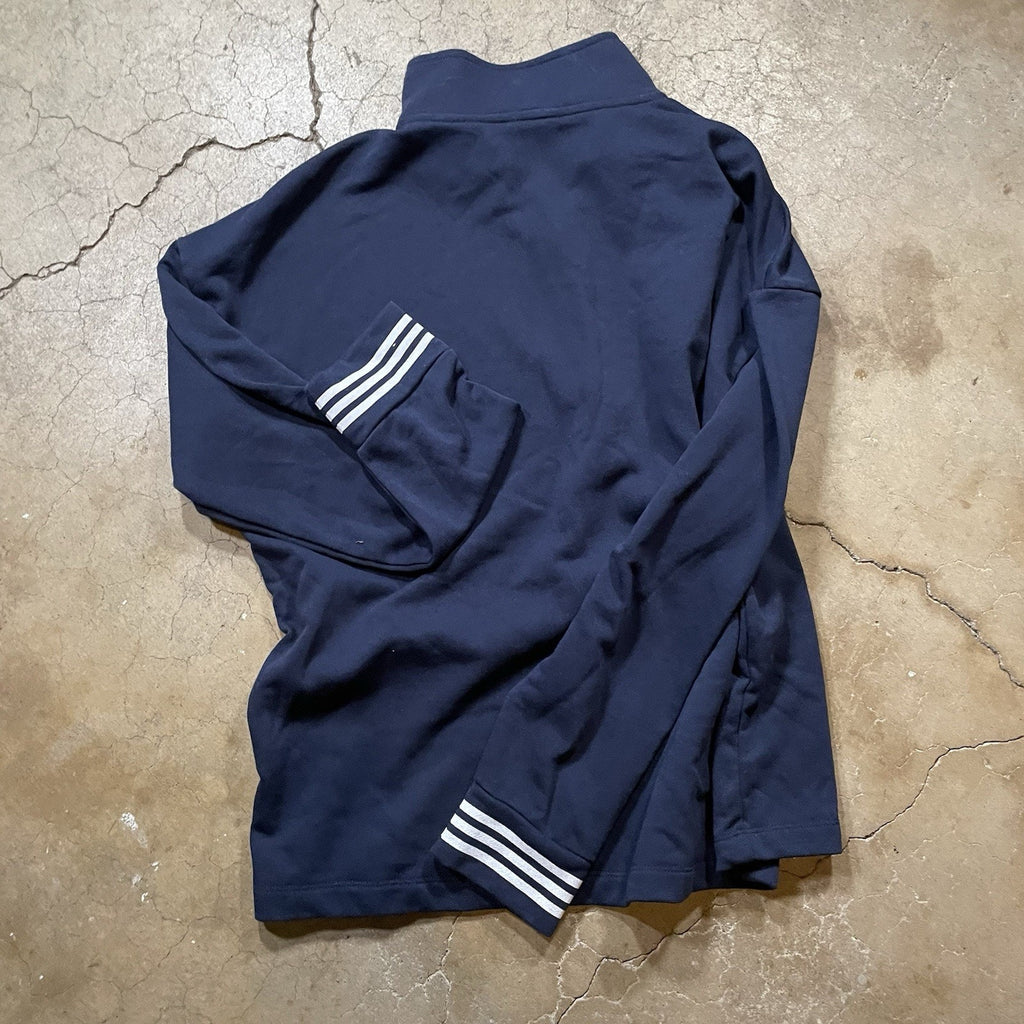 Nautica Quarter Zip Knit Sweater Men's Long Sleeve Blue M