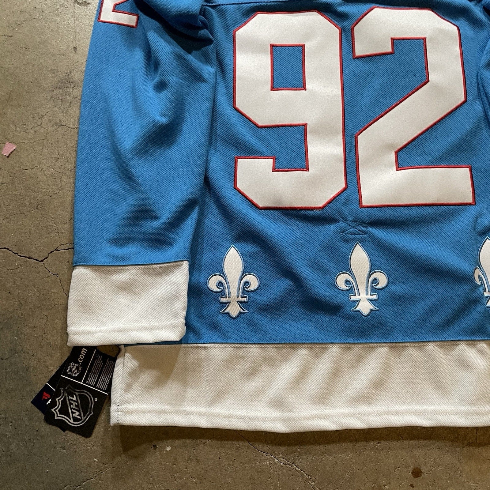 Gabriel Landeskog Colorado Avalanche Blue Retro Jersey Mens Size Medium (52)