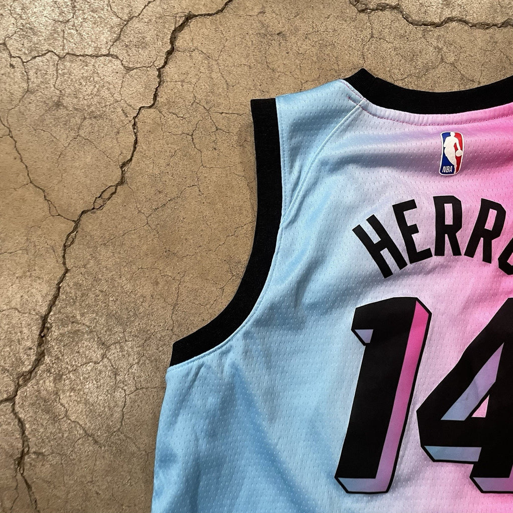 NBA Basketball Miami Heat Jersey Jimmy Butler Men Large 48 Miami Vice Electric