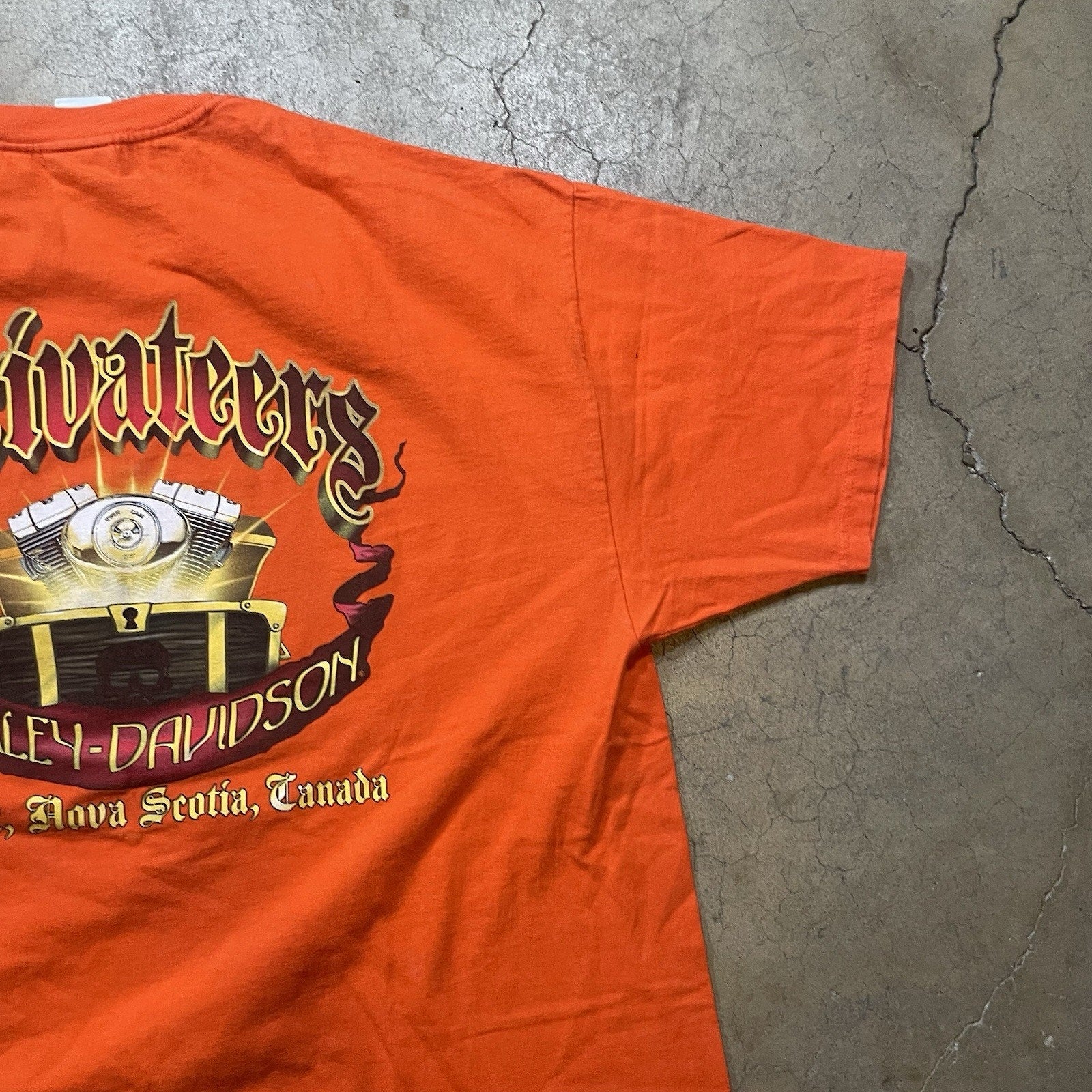 Harley Davidson T-Shirt 2XL Biker 2 Sided