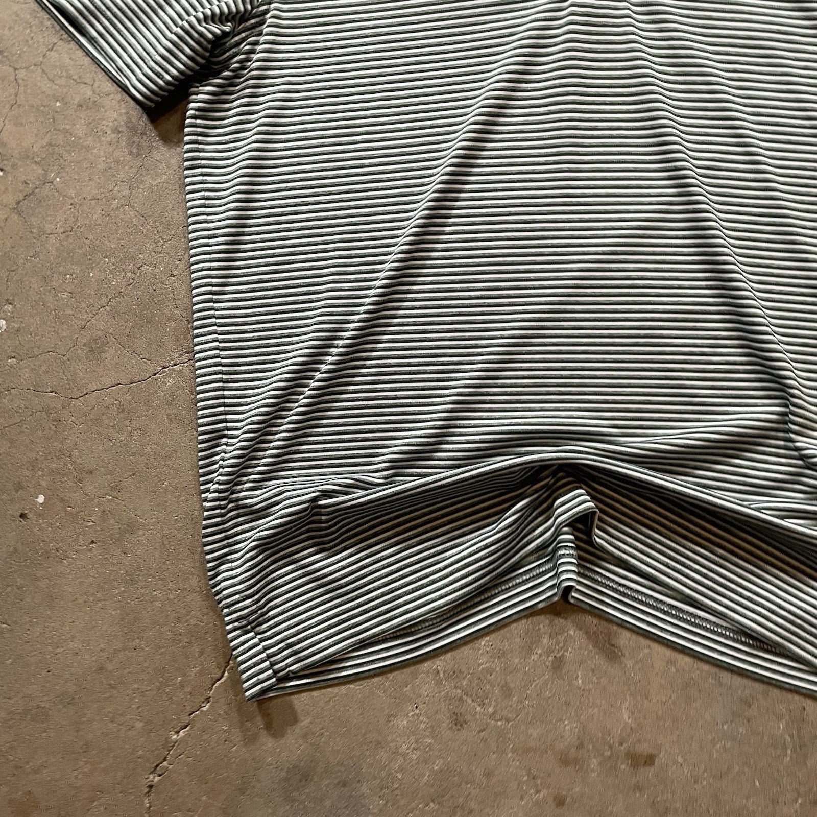 Cutter & Buck Polo NY Jets Men's Green & White Striped M