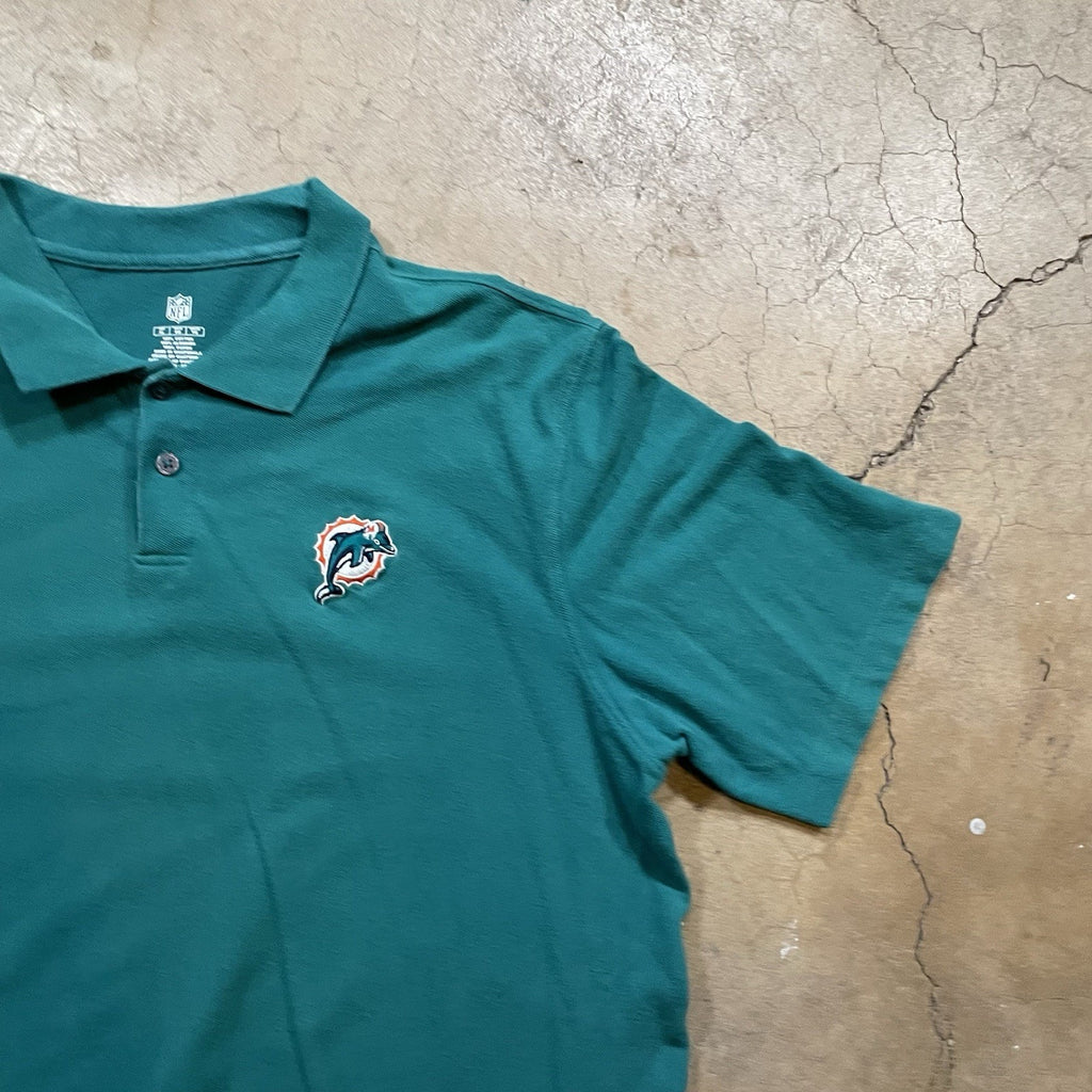 Men's XL Aqua Miami Dolphins Sideline Early Season Team Performance Polo