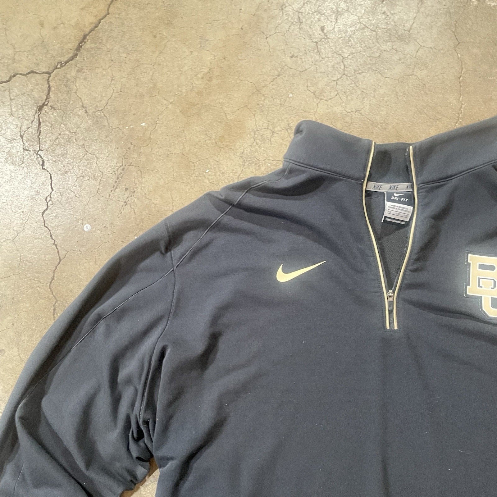 Baylor Bears Sweatshirt Men XL Black Nike Dri Fit NCAA