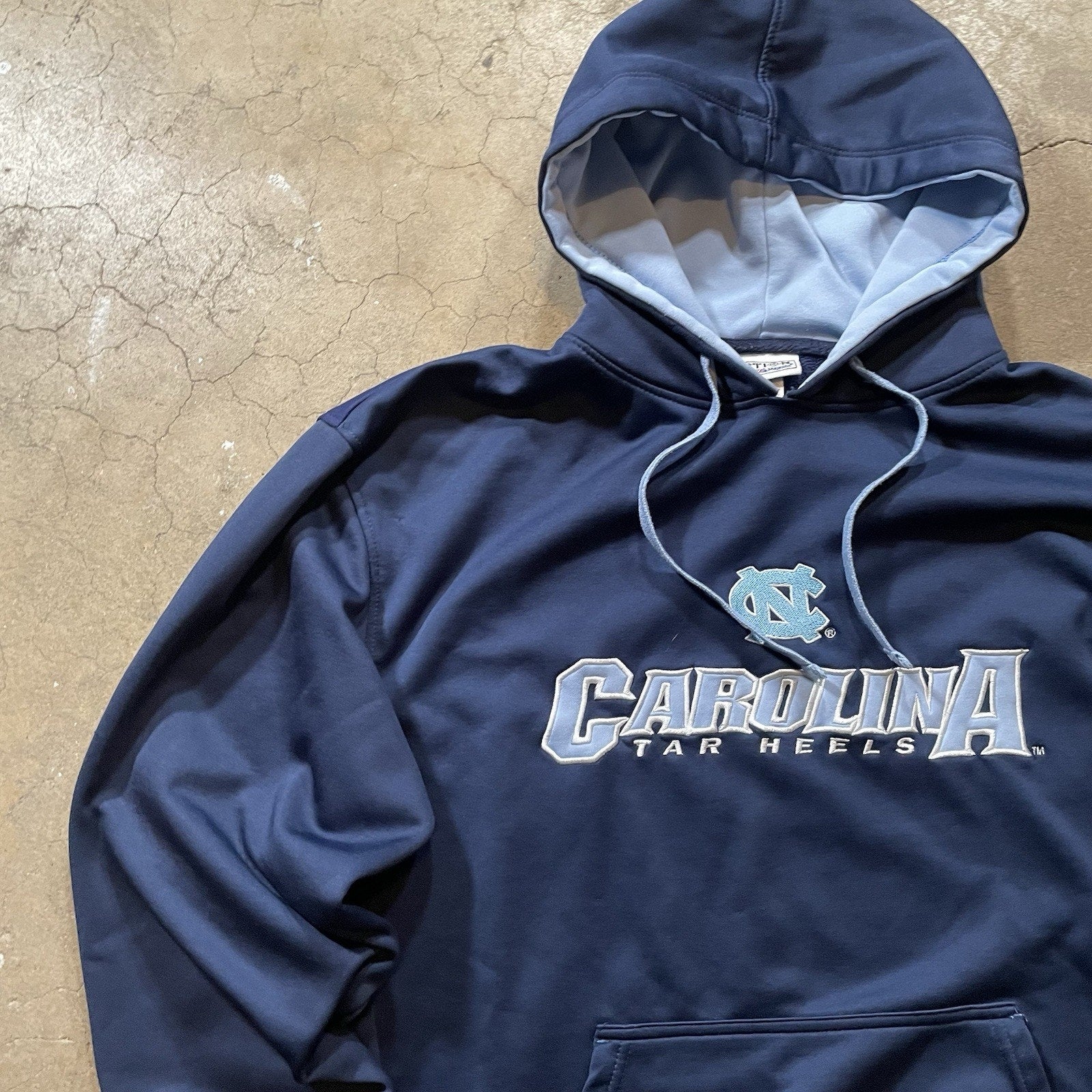 North Carolina Tar Heels Hoodie Mens L Blue NCAA Champion