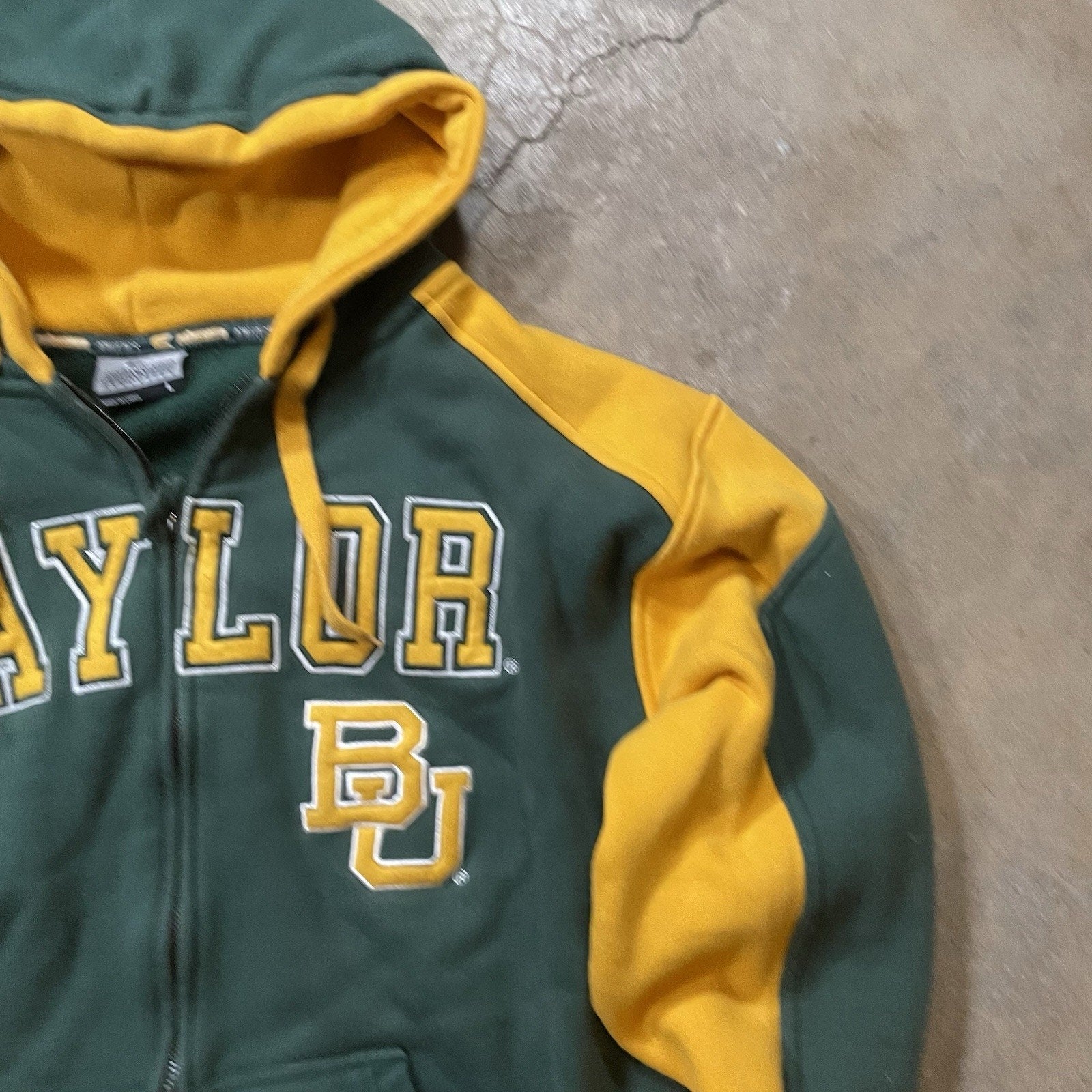 Baylor Bears Colosseum Logo Full Zip Men's Jacket - Black Heather Adult L