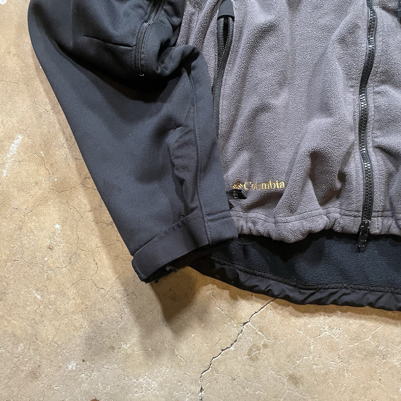 Columbia Titanium Omni-Shield Jacket Black Full Zip Mens Size XL