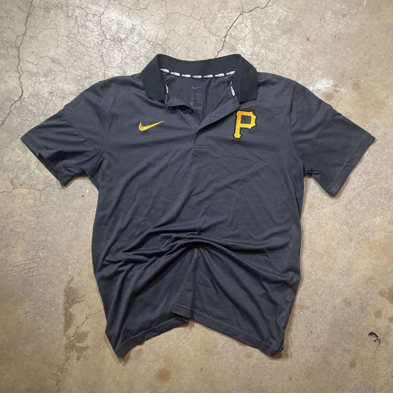 Nike Baseball Pittsburgh Pirates Polo M Dri Fit Black