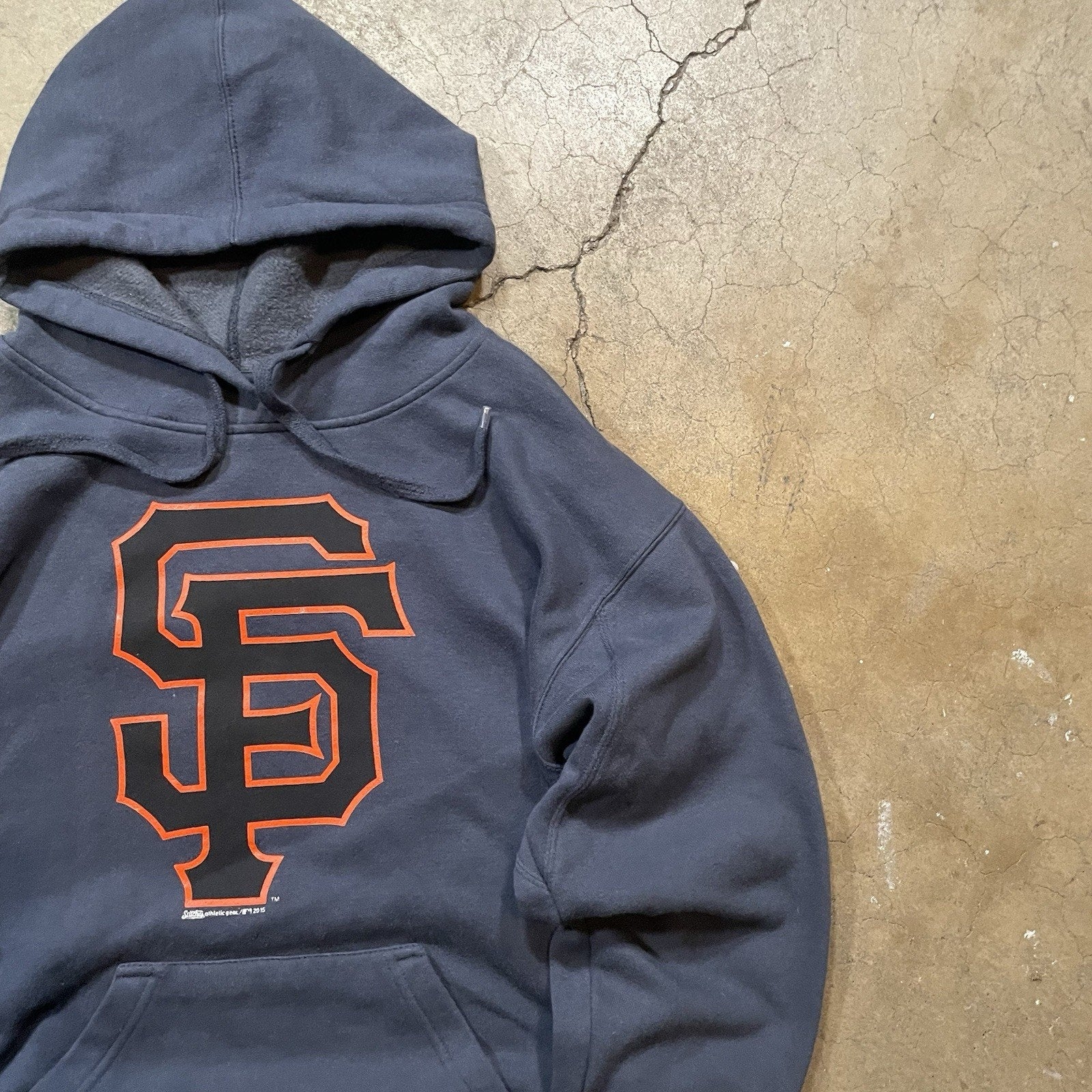 San Francisco Giants 2015 Stitches Pullover Men's Hoodie Grey Large