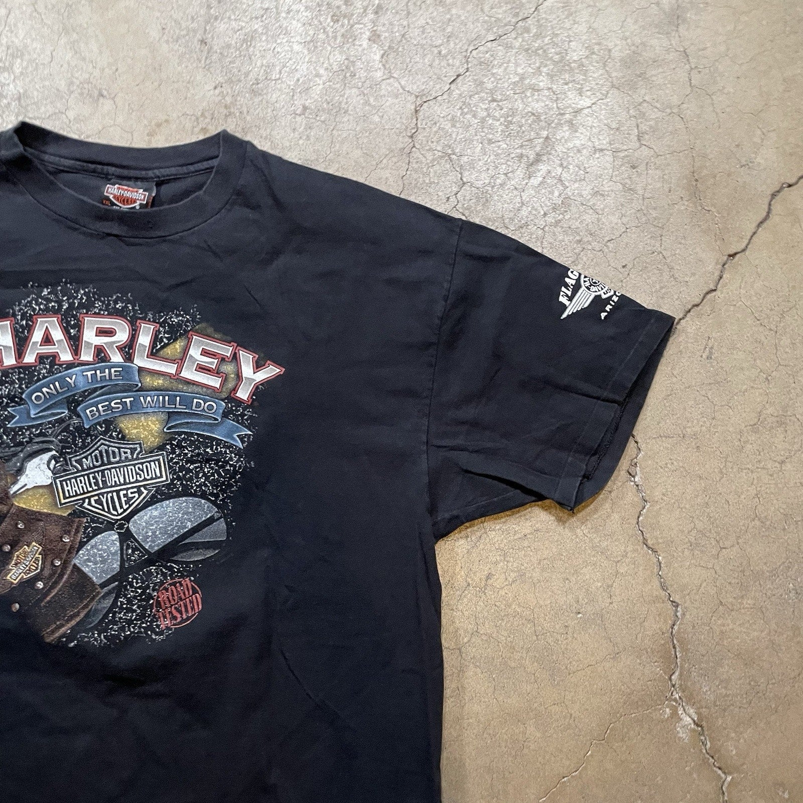 Harley Davidson T-Shirt 2XL Biker 2 Sided