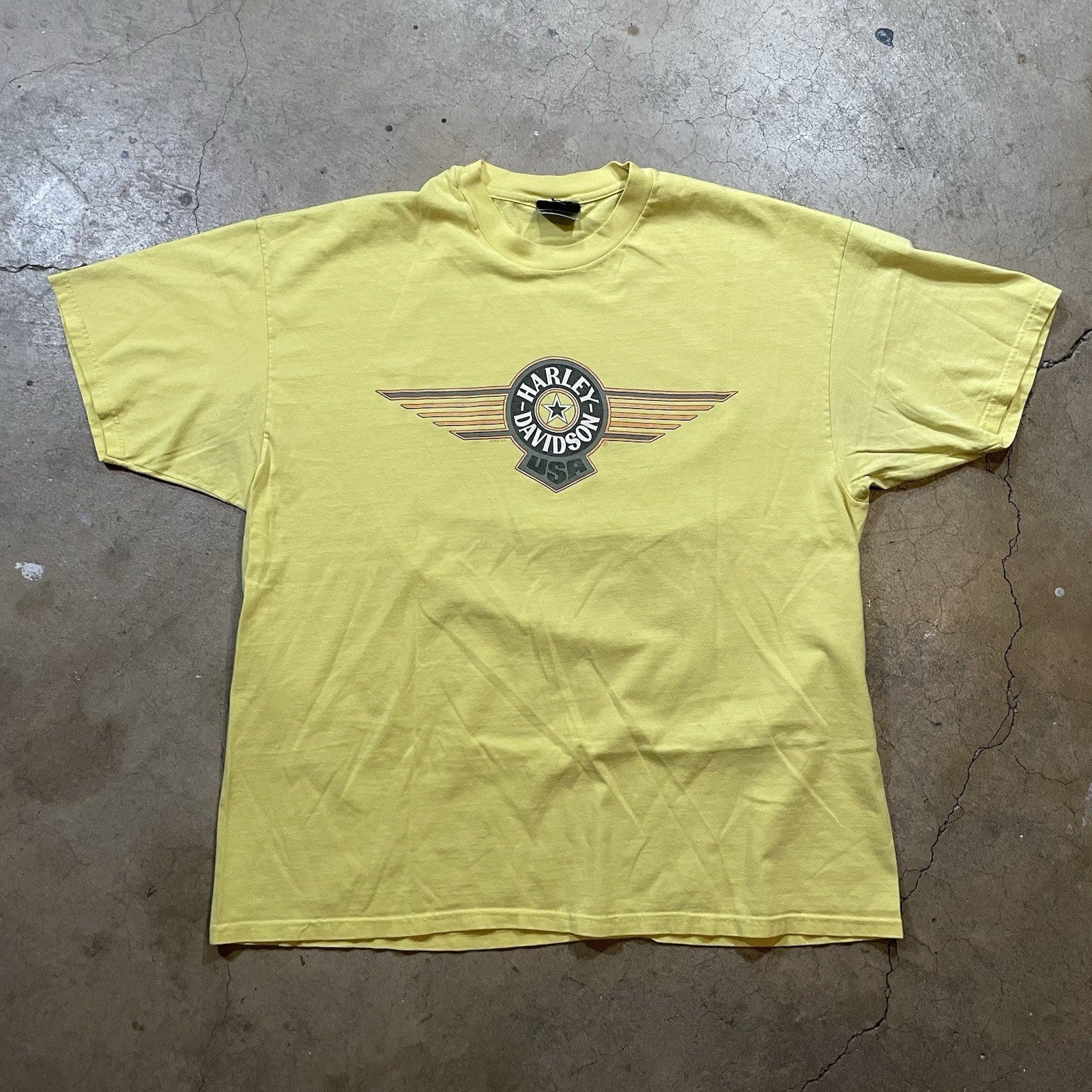 Harley Davidson USA T-Shirt 2XL Biker 2 Sided