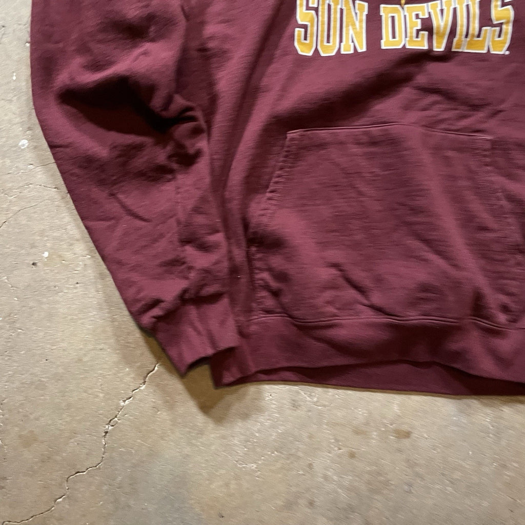 ASU Hoodie Men’s M Champion Maroon Pullover Sweatshirt