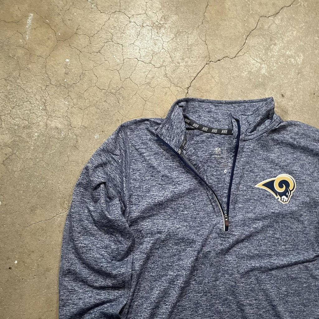 LOS ANGELES RAMS Football NIKE Dri Fit Pullover Fleece - L