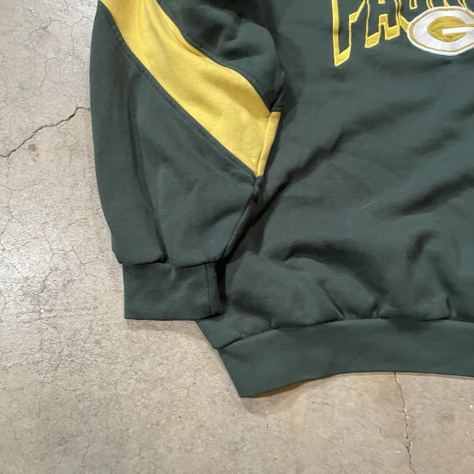 Vintage Green Bay Packers Sweatshirt Large Green Crewneck