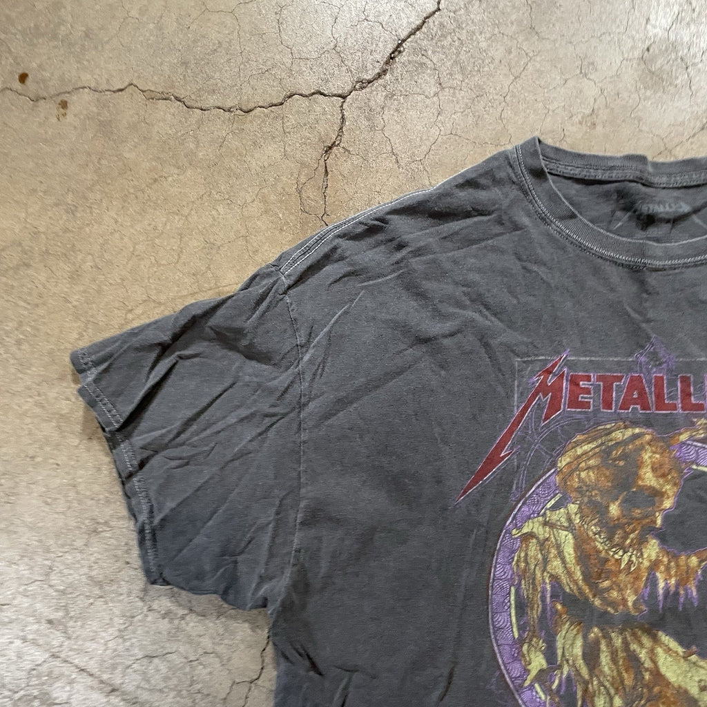 METALLICA AND JUSTICE FOR ALL BAND ROCK GREY TEE SHIRT SIZE XL