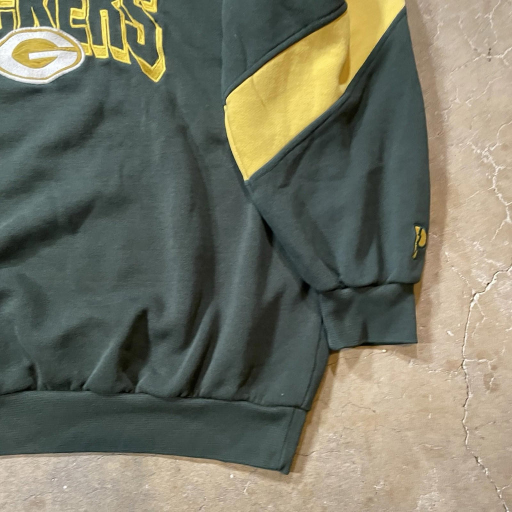 Vintage Green Bay Packers Sweatshirt Large Green Crewneck