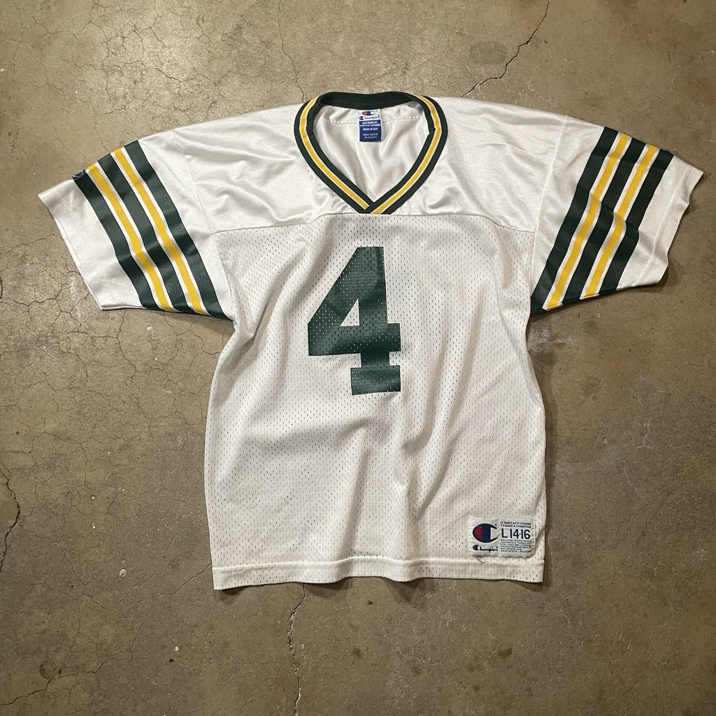 Vintage Champion Brett Favre Jersey Youth L NFL 90s Green Bay Packers USA